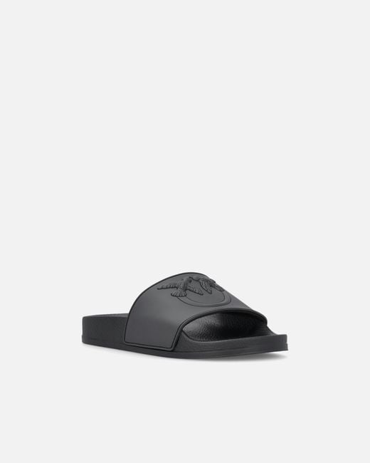Pinko White Rubber Slip-On Sandals With Love Birds Maxi Logo