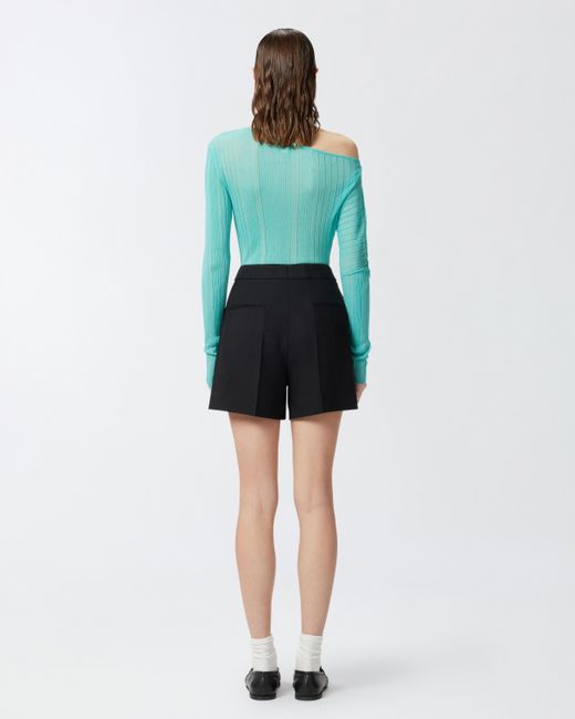 Pantalones Cortos Elegantes Con Bolsillos Laterales Pinko de color Black