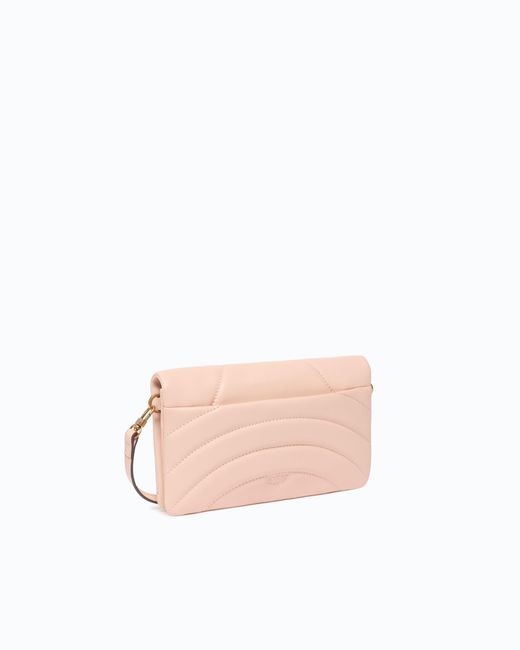 Pinko Pink Love Bag Click Horizontal Small Crossbody Clutch