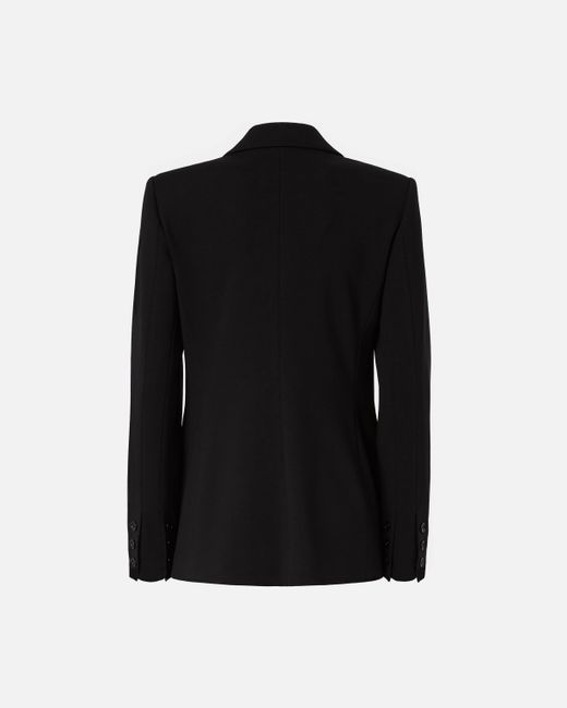 Blazer Monopetto Con Spalle Costruite di Pinko in Black