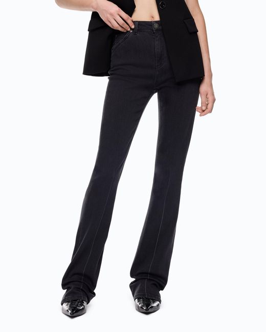 Pinko Blue Flared Stretch Denim Jeans