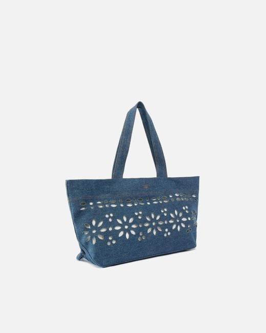 Pinko Blue Medium Shopper Bag