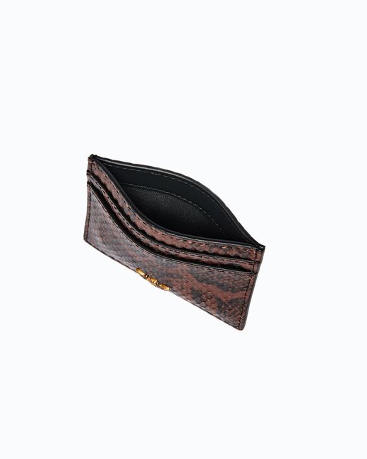 Pinko White Card Holder With Python Print
