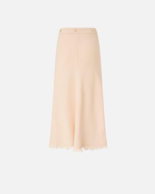 Pinko White Midi Skirt