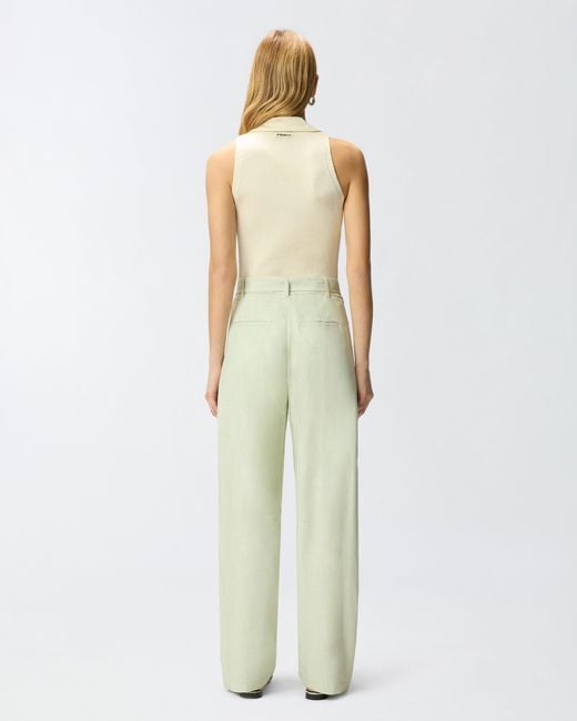 Pinko Natural Top With Bandana Knot And Buttons