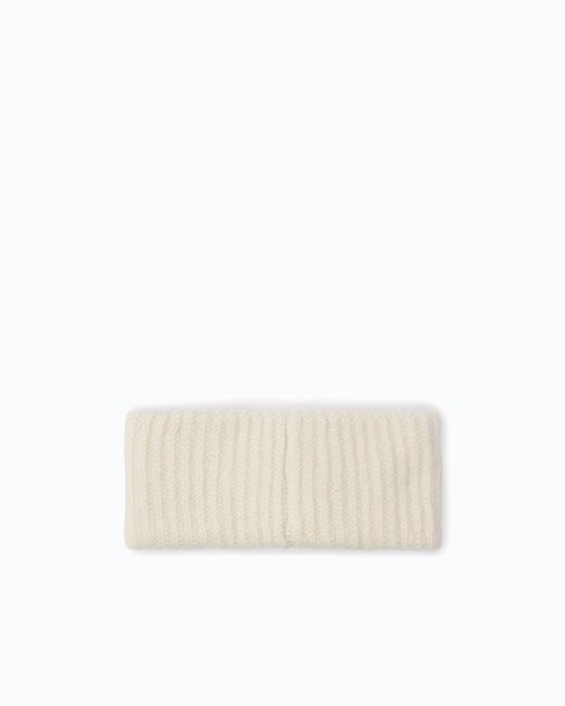 Pinko White Hair Band With Logo Lettering