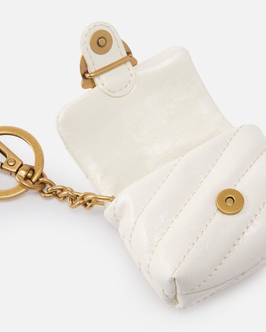 Pinko White Quilted Airpods Case