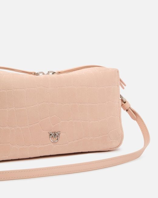 Pinko Pink Medium Crossbody Bowler Bag