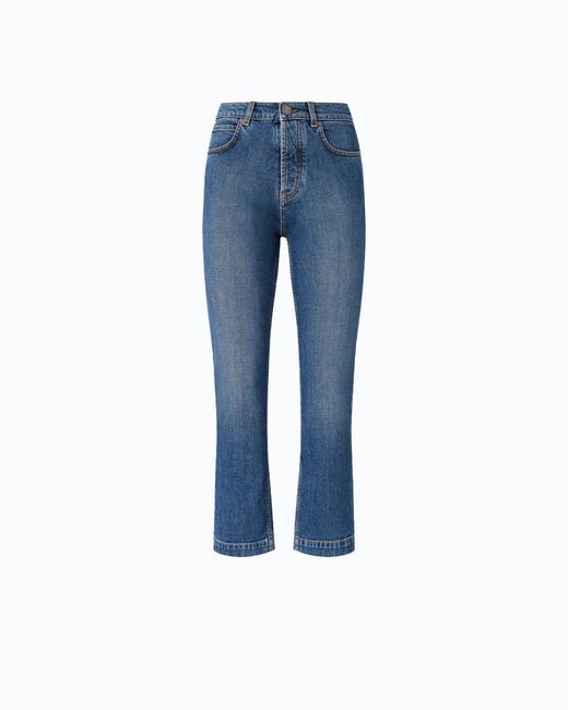 Vaqueros Slim Cropped Pinko de color Blue