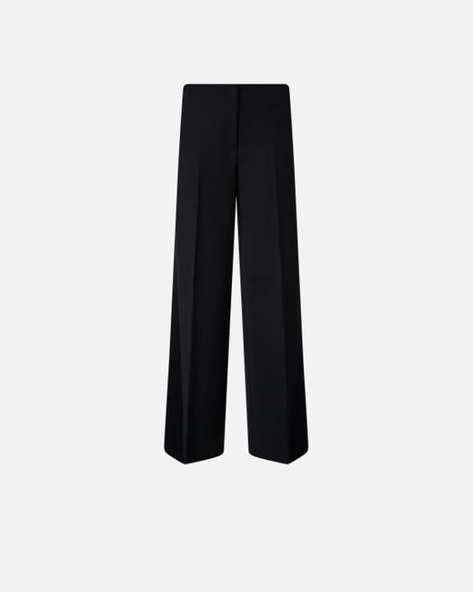Pantalon Palazzo Avec Empiècements En Satin Pinko en coloris Black