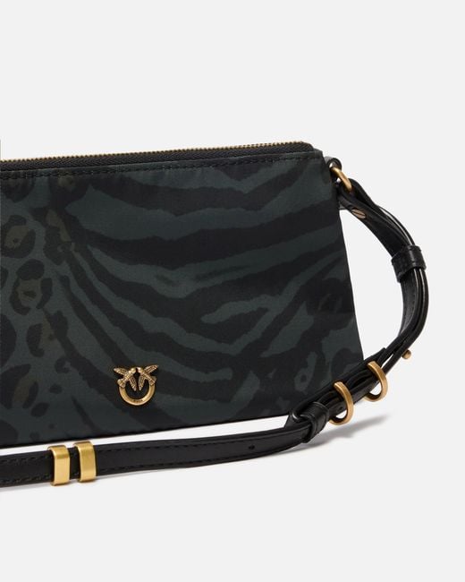 Pinko Black Double Bag Mini Small Crossbody Bag