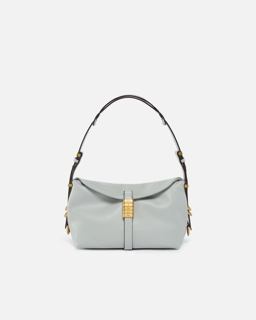 Pinko White Saddle Bag Small Leather Shoulder Bag