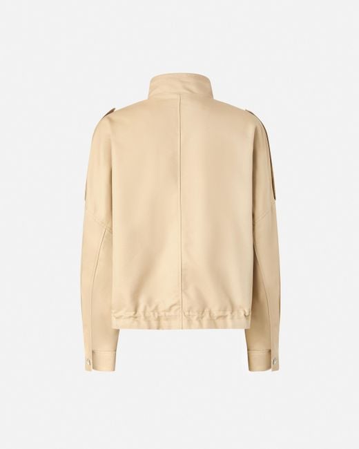 Pinko Natural Utility-style Pea Jacket With Maxi Pockets