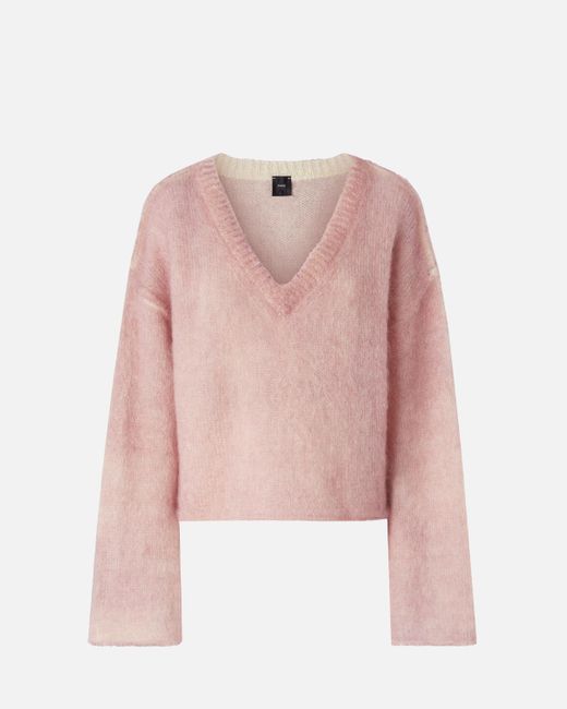 Pinko Pink Wide-fitting Mohair- And Wool-blend Sweater