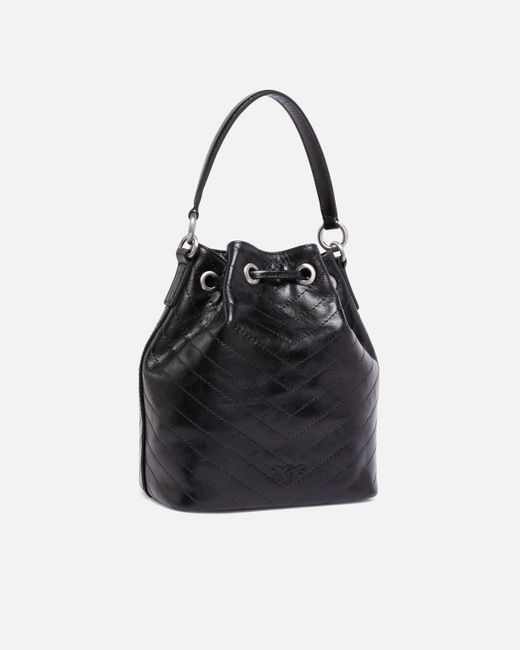Borsa A Mano Piccola Cargo Bucket Bag di Pinko in Black