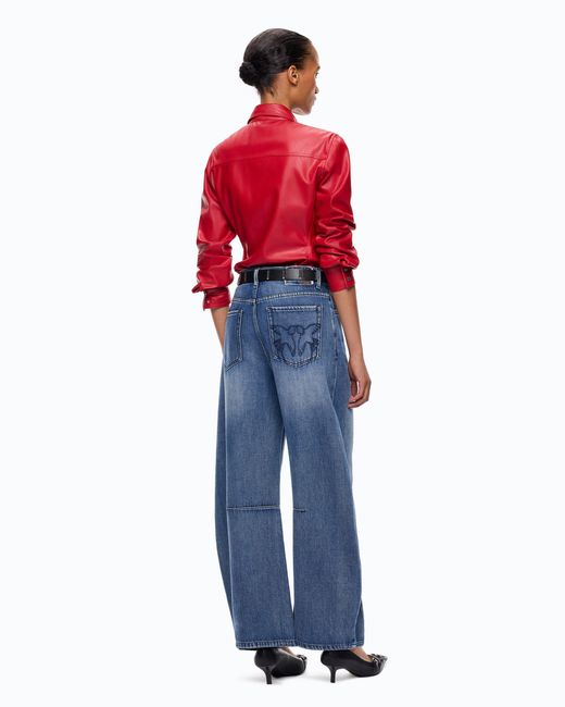 Pinko Blue Balloon-Fit Jeans