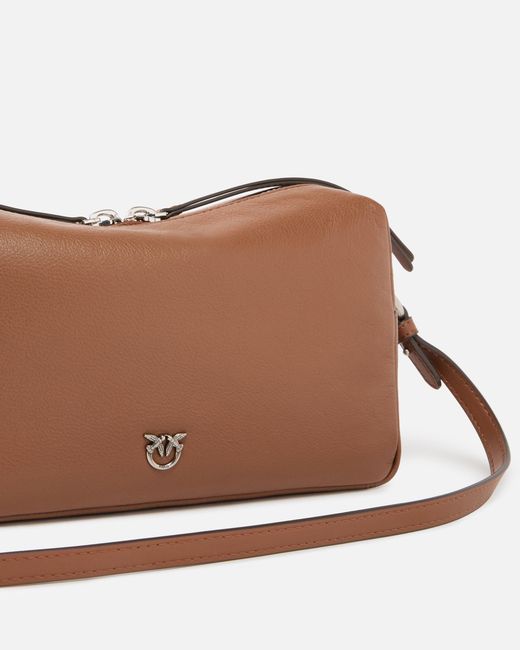 Pinko White Medium Crossbody Boston Bag