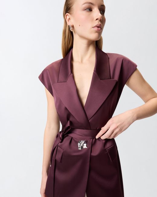 Pinko Purple Sleeveless Jacket