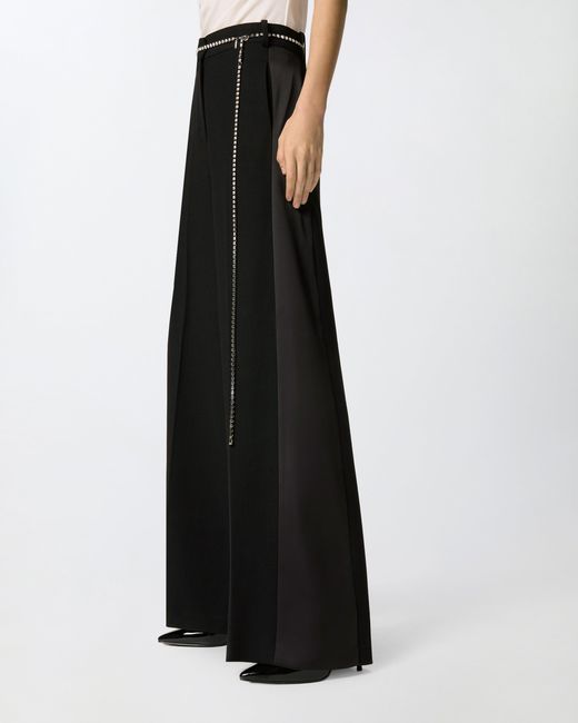Pinko Blue Trousers With Jewel Belt