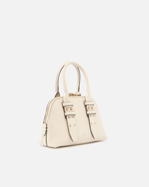 Pinko Natural Leather Mini Escape Bag Bowling Bag