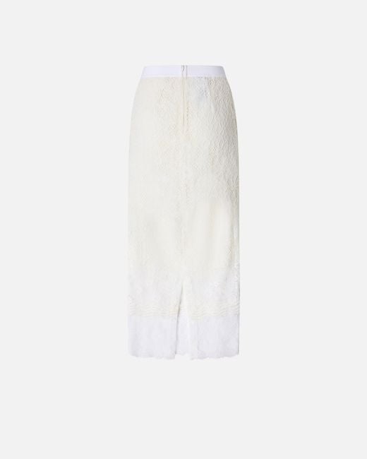 Pinko White Midi Skirt