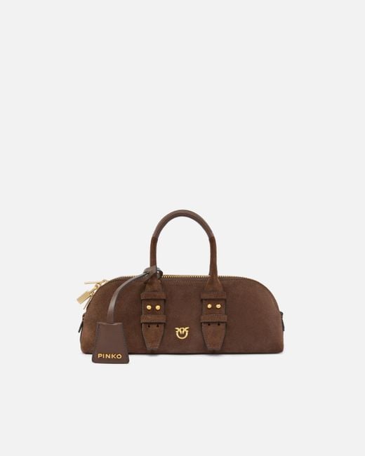 Pinko Brown Kleine Escape Bag Baguette Aus Leder, L74V