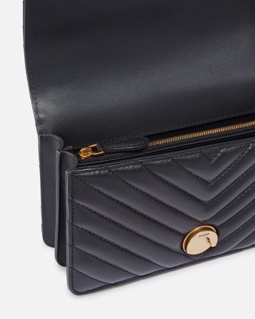 Pinko White Small Shoulder Bag Love Bag One Chevron