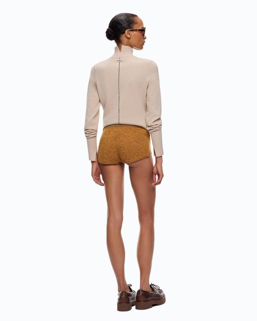 Pinko Natural Wool And Cashmere Turtleneck Sweater