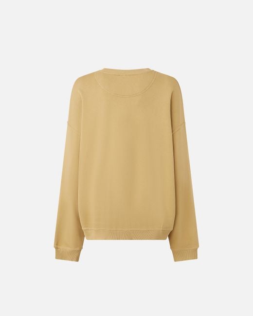 Pinko Natural Oversized Sweatshirt With Print Atelier