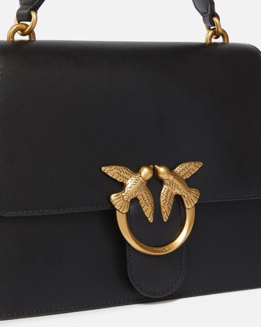 Pinko Black Classic Love Bag One Top Handle Light Simply