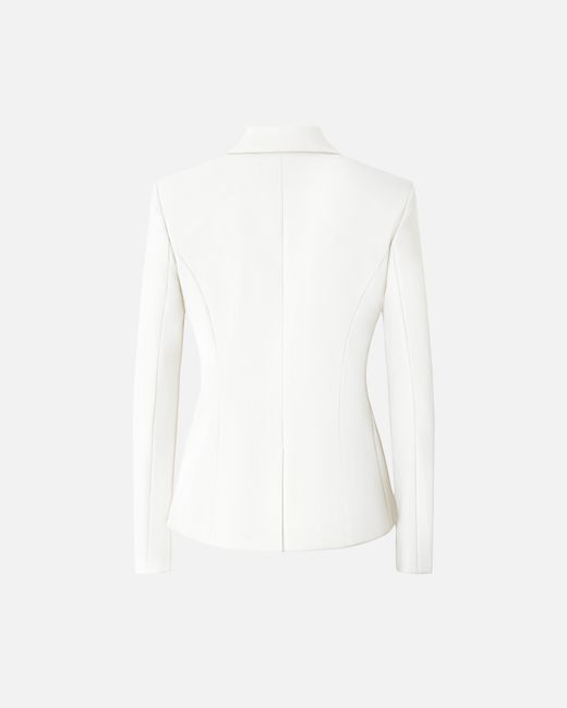 Pinko White Jacket With Rear Slit