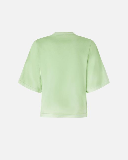 Pinko Green Reimagine By X Patrick Mcdowell Wide T-shirt With Horseshoe