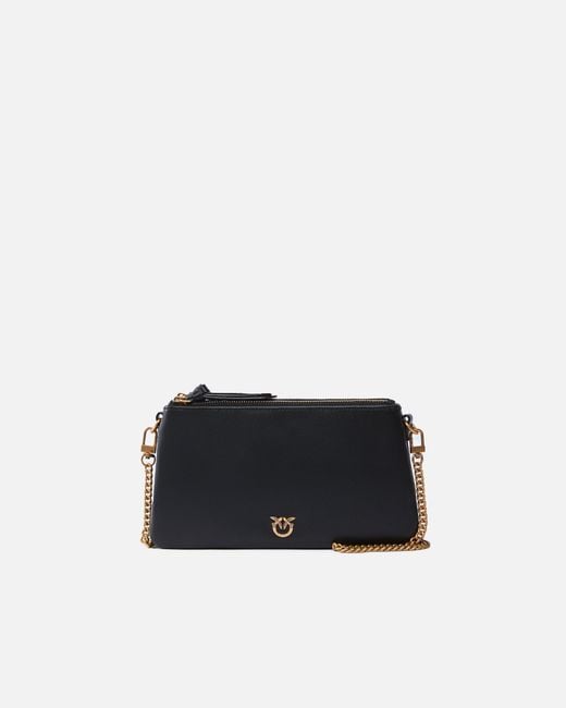 Pinko Multicolor Leather Mini Double Bag With Shoulder Strap