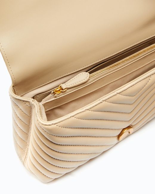 Pinko Natural Classic Lady Love Bag Puff Chevron