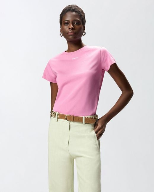 Pinko Pink T-Shirt With Logo