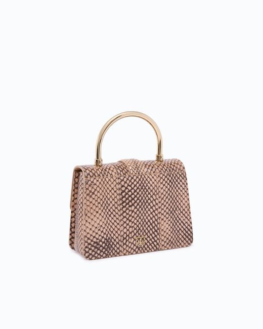 Pinko Pink Galleria Mini Love Bag Top Handle Handbag
