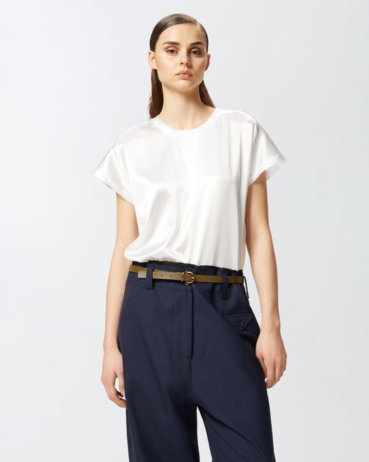 Pinko White T-Shirt Farida 100100 A2Jr Z05