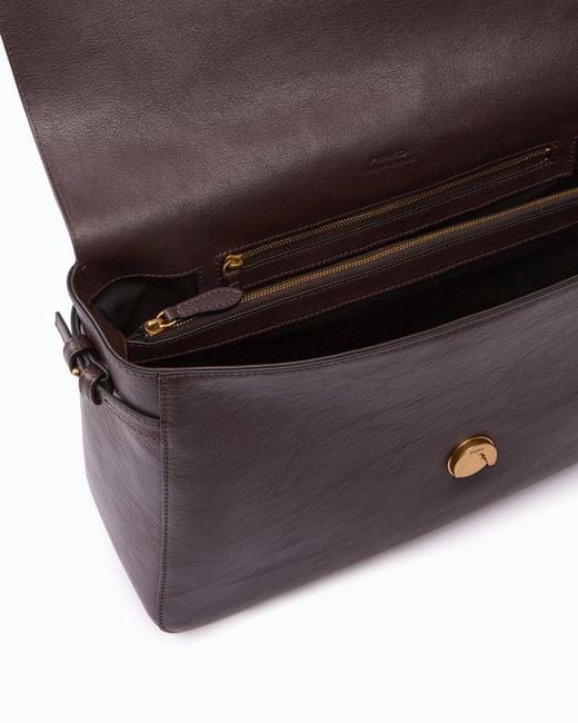 Pinko Brown Extra Love Bag One Slouchy Large Shoulder Bag