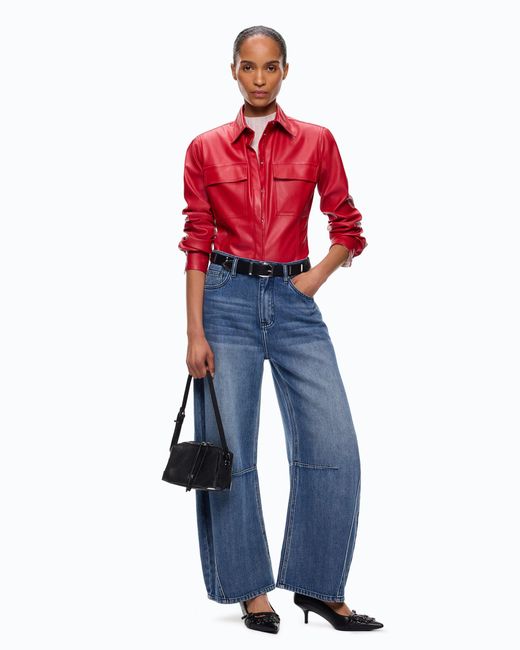 Pinko Blue Balloon-Fit Jeans