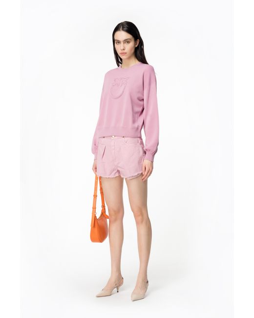 Pinko Pink Cotton Bull Shorts