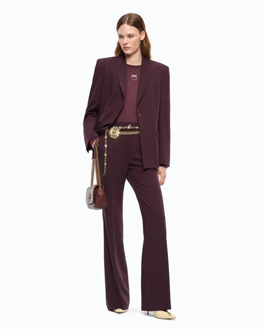 Pinko Purple Sweater With Love Birds Logo