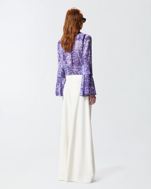 Vaqueros Con Pernera Extrancha Pinko de color White