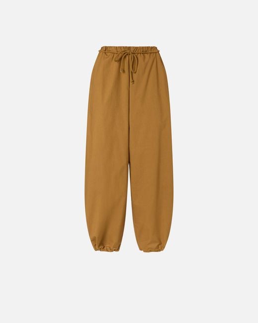 Pinko Natural Wide-Leg Trousers With Tie