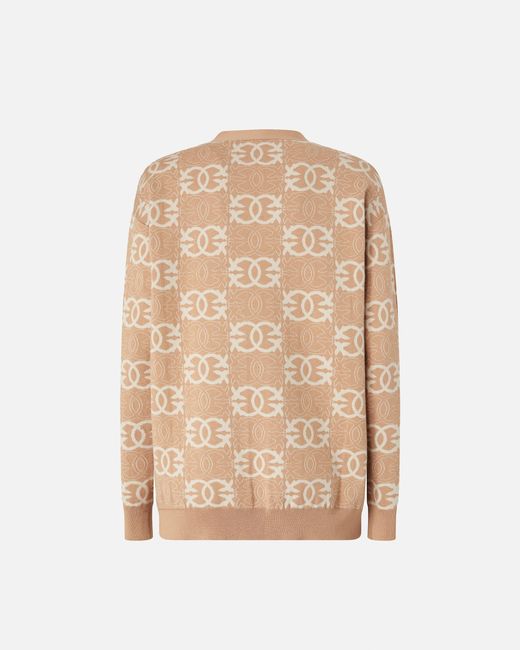 Cardigan À Logo Love Birds Pinko en coloris Natural