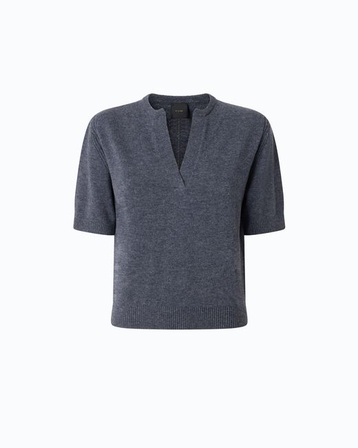 Pinko Blue V-Neck Sweater