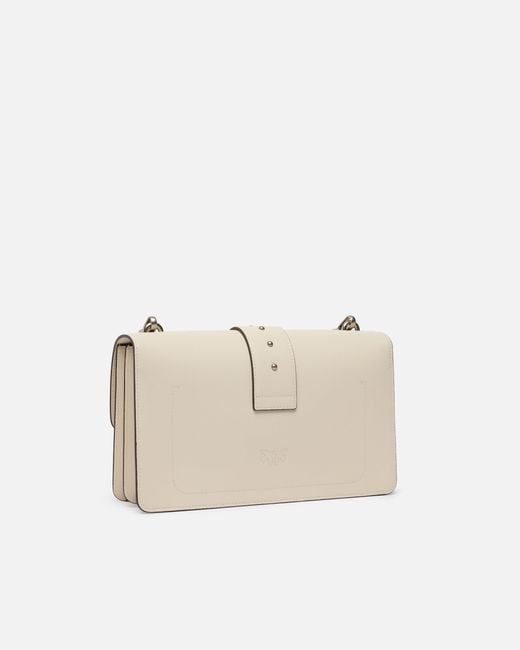 Pinko Natural Love Bag One Medium Handbag In Leather