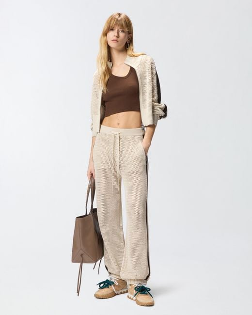 Pinko Brown Cropped Vest Top With Asymmetric Neckline