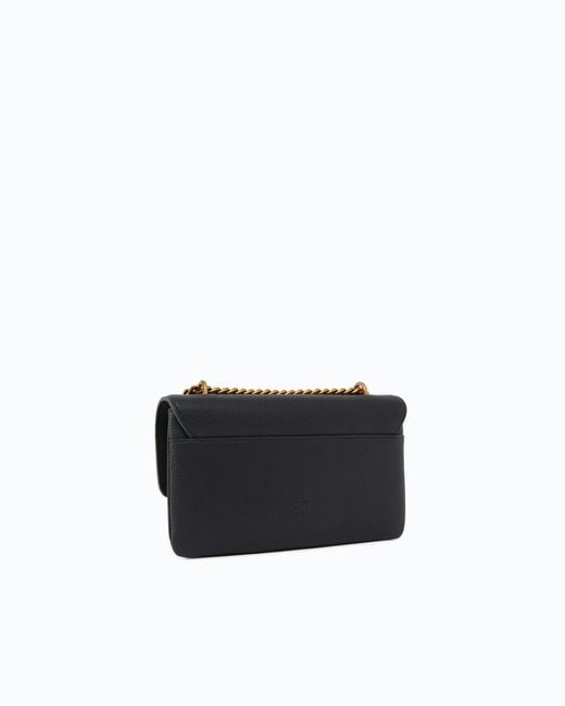 Pinko White Love Bag Crossbody Bag In Soft Leather