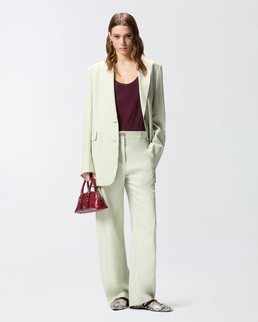 Pinko Multicolor Single-Breasted Jacket With A Rustic Effect