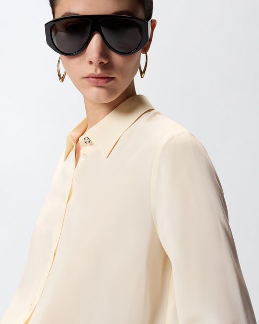 Pinko Natural Sand-Wash Silk Shirt